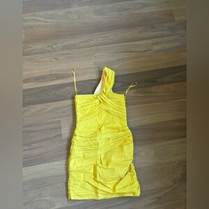 ALC mini dress yellow